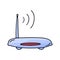 Wi Fi - Doodle icon for Internet technology. Digital drawing. Smart system. Vector