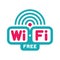 Wi-Fi Free Zone - Vector Logo Sign