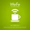 Wi-fi internet cafe icon