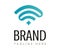 Wi-fi logo design. Wireless signal logo, network logo, telecommunication logo.