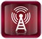 WI-FI tower icon red