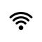 WI-FI vector icon isolated on the white background. Wireless black