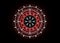 Wiccan symbol of protection. Vegvisir, The Viking Compass, Mystic Wicca divination. Ancient occult symbols, Earth Zodiac Wheel