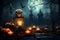 Wicked ambiance Halloween wallpaper sets the tone with an array of sinister pumpkins