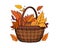 Wicked basket Illustrated vector element