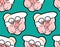 Wicked grandmother pattern. Angry Old hag background