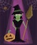 Wicked Witch halloween character vector