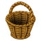 Wicker basket made of wicker