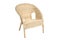 Wicker comfortable armchair isolated