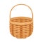 Wicker empty basket