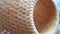 Wicker lampshade closeup