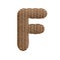 Wicker letter F - Upper-case 3d rattan font - suitable for Decoration, design or craftsmanship related subjects