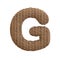 Wicker letter G - Capital 3d rattan font - suitable for Decoration, design or craftsmanship related subjects