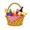 WIcker picnic basket
