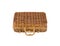 Wicker retro suitcase