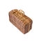 Wicker retro suitcase