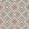 Wicker seamless pattern with geometric ornament. Pastel colors background with overlapping stripes. Fish scale motif.