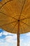 Wickerwork Sun Umbrellas on the beach