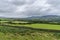 Wicklow way landscape in a cloudy day