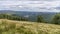 Wicklow way landscape in a cloudy day