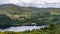 Wicklow way landscape Lough Dan Lake in a cloudy day