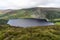 Wicklow way landscape Lough Tay Lake in a cloudy day