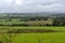 Wicklow way landscape in a raining day