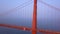 Wide aerial Golden Gate Bridge view from above.