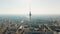 Wide Aerial Panoramic View of Berlin Cityscape with TV Tower on Alexanderplatz