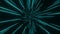 Wide angle 3d animation of turquoise star trails or starlights