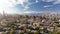 Wide angle aerial shot of Brooklyn on a sunny afternoon