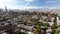 Wide angle aerial shot of Brooklyn on a sunny afternoon