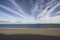 Wide Angle deserted beach, Tenby