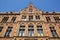 Wide angle on the external facade of the old Ministry of Justice built between 1876 and 1883, located on Plein Square