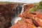 Wide angle image of the Easternmost falls on the King George River