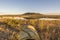 Wide angle on a lake and lens of photographer, Kruger national park, South Africa