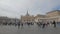 Wide angle panning shot of Saint Peter`s Square, Rome