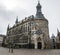 Wide-angle panorama of The Gothic Aachen Rathaus