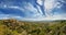 Wide angle panoramic view of Gordes