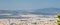 Wide angle panoramic view to Athens. Amazing greece. Travel background