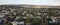 Wide angle panoramic view to Shemakhy city, Azerbaijan . View from above Shamakhi region . Clear view of the houses