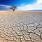 Wide Angle Shot of A Dried Lake With Cracked Ground Due To The Heat Of Climate Illustration