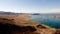 Wide angle shot of Lake Mead on a sunny day .