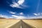 Wide angle view of the C13 road between Noordoewer and Aussenkehr near the South African Border in Namibia, Africa