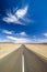 Wide angle view of the C13 road between Noordoewer and Aussenkehr near the South African Border in Namibia, Africa