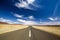 Wide angle view of the C13 road between Noordoewer and Aussenkehr near the South African Border in Namibia, Africa