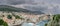 Wide Angle View of Dubrovnik with Storm