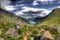 Wide angle view of Glendalough