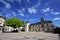Wide angle view of the historic building of the town hall of Clamart, France