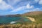 Wide-angle view of Honolulu, Hawaii